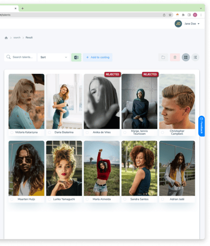 Easy to use Casting Database