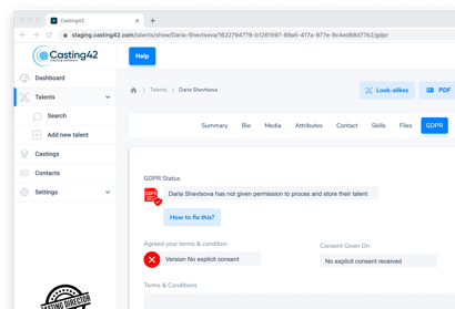 Plataforma de Elenco